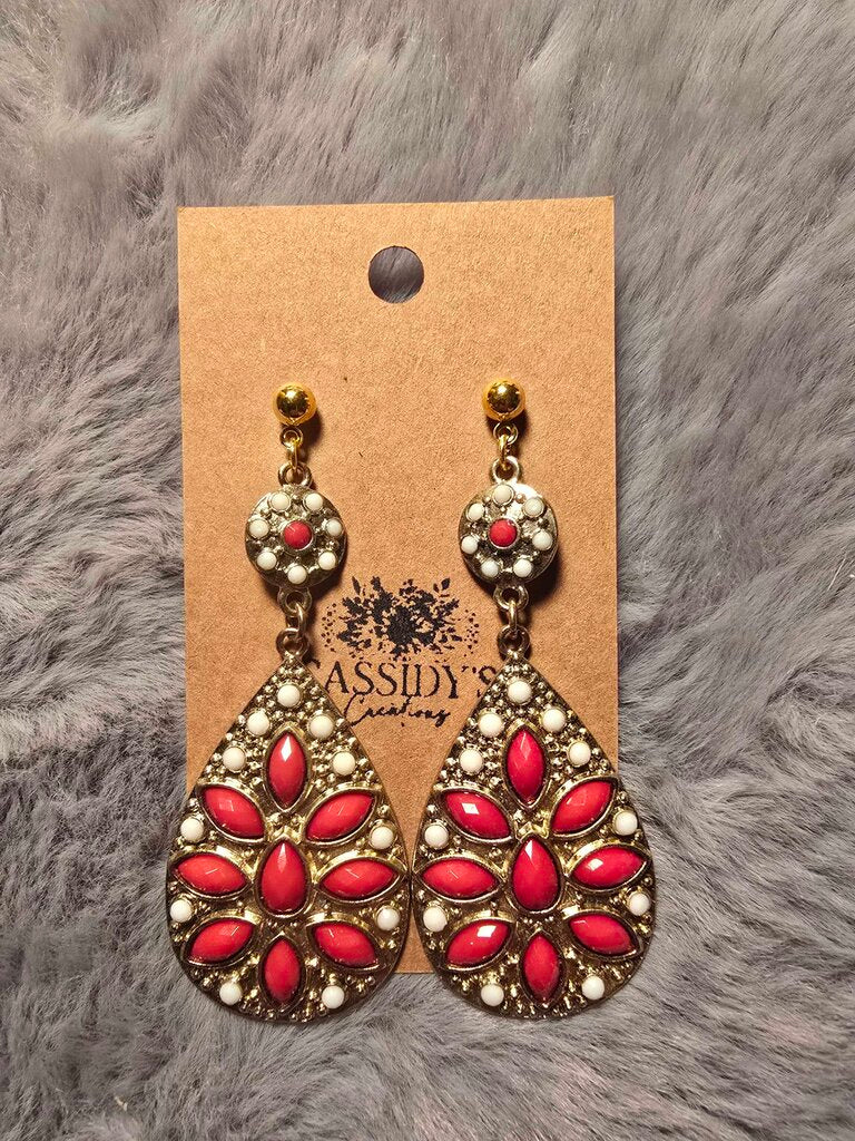 Lrg. Red Dangles