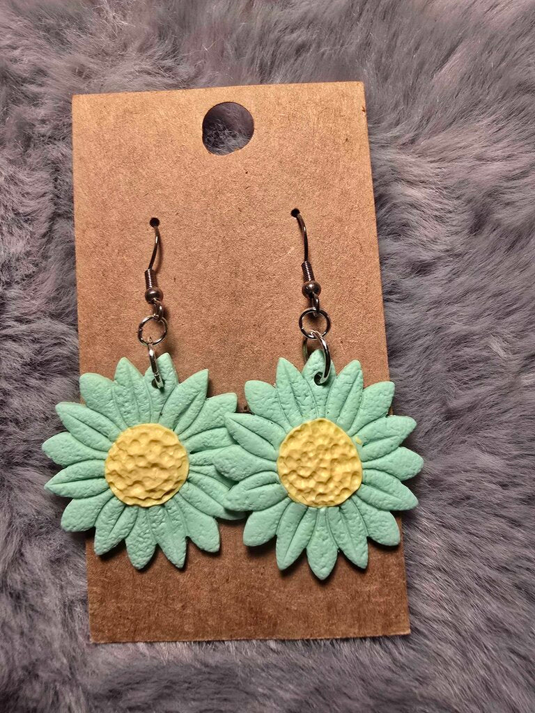 Turq. Sunflower Dangle
