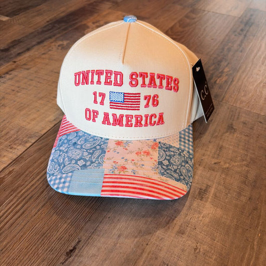 USA 1776 Patchwork Cap