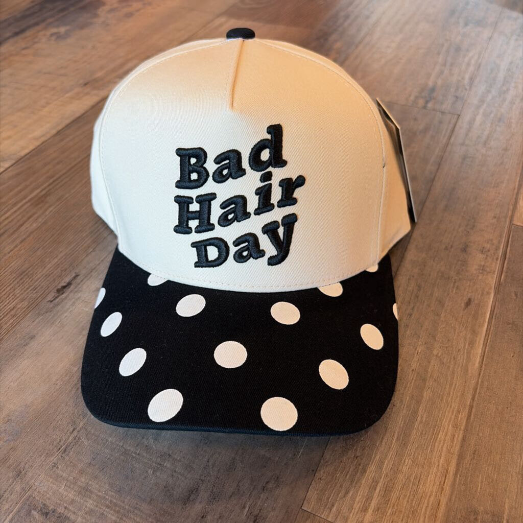 Bad Hair Day Polka Dot Cap