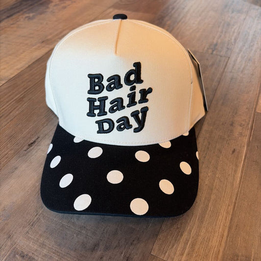 Bad Hair Day Polka Dot Cap