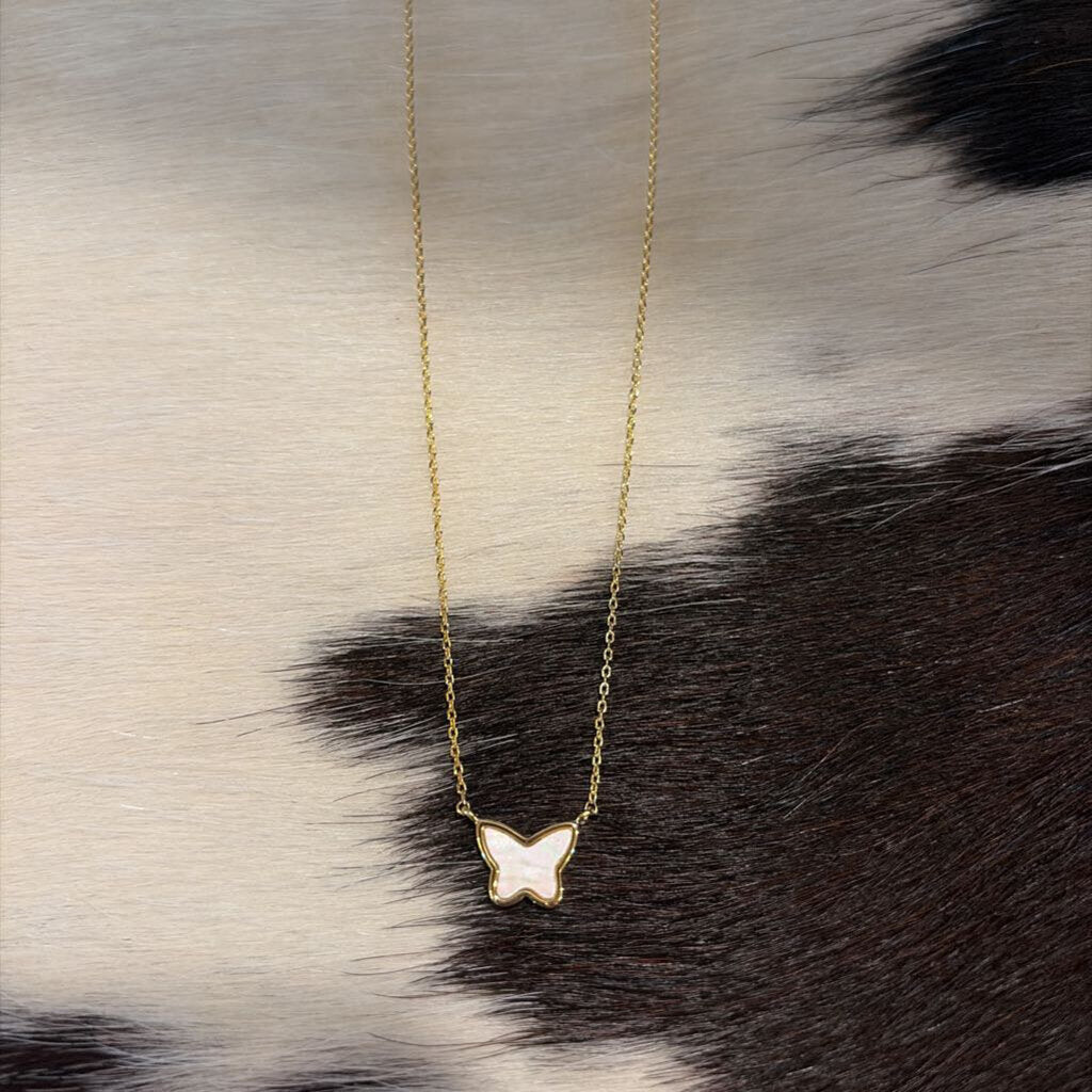 Pearl Butterfly Necklace