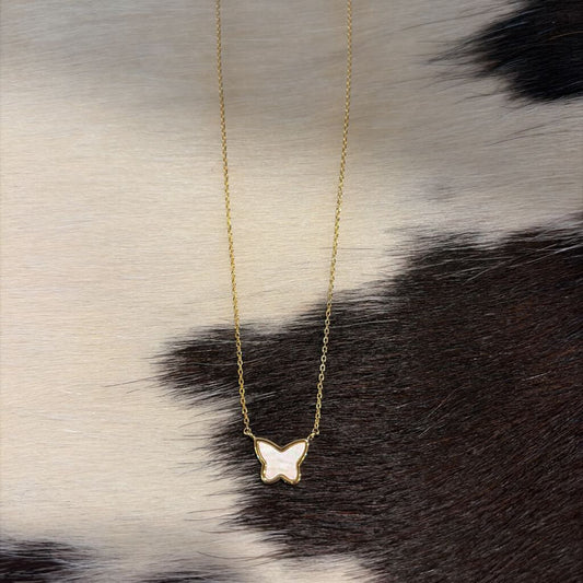 Pearl Butterfly Necklace