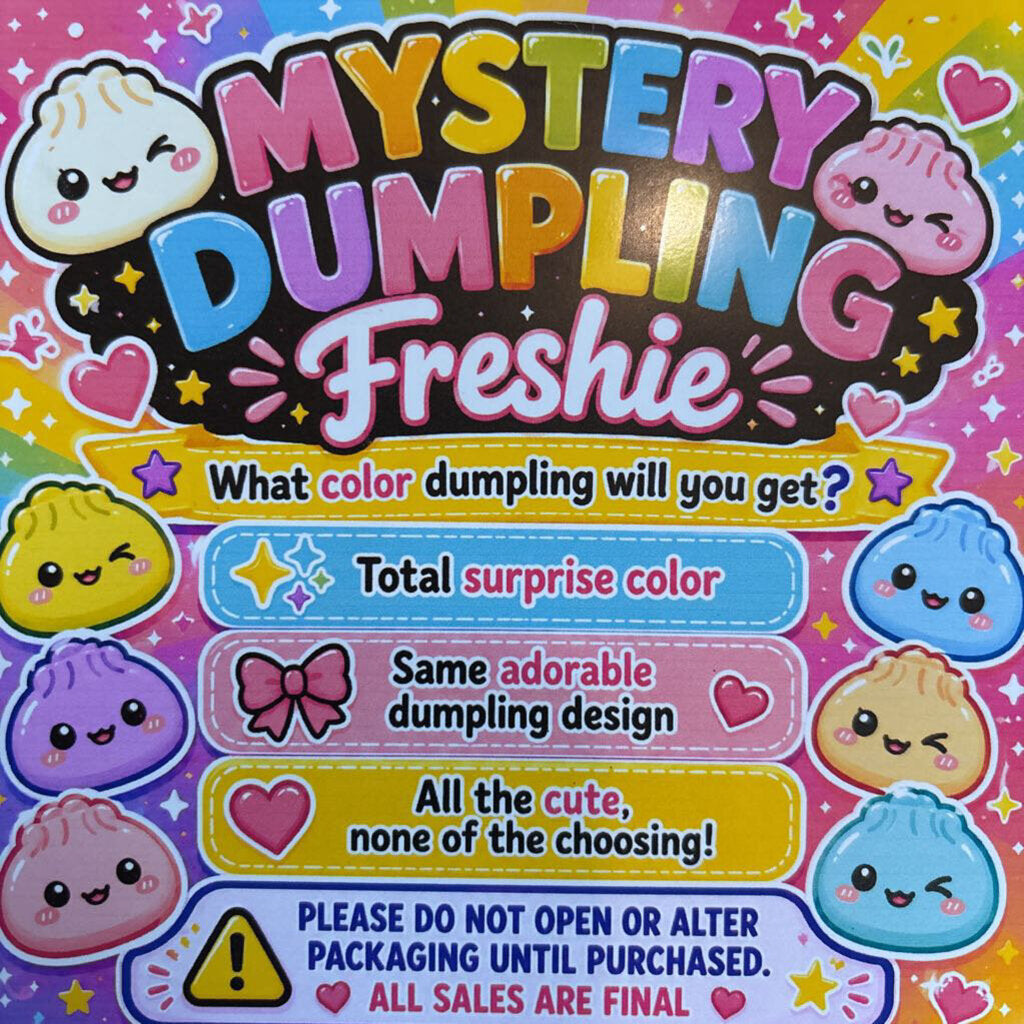 Mystery Dumpling Freshie in Butt Naked Scent