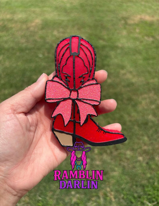 Boot with Bow Freshie in Gummie Bear Slushie Scent