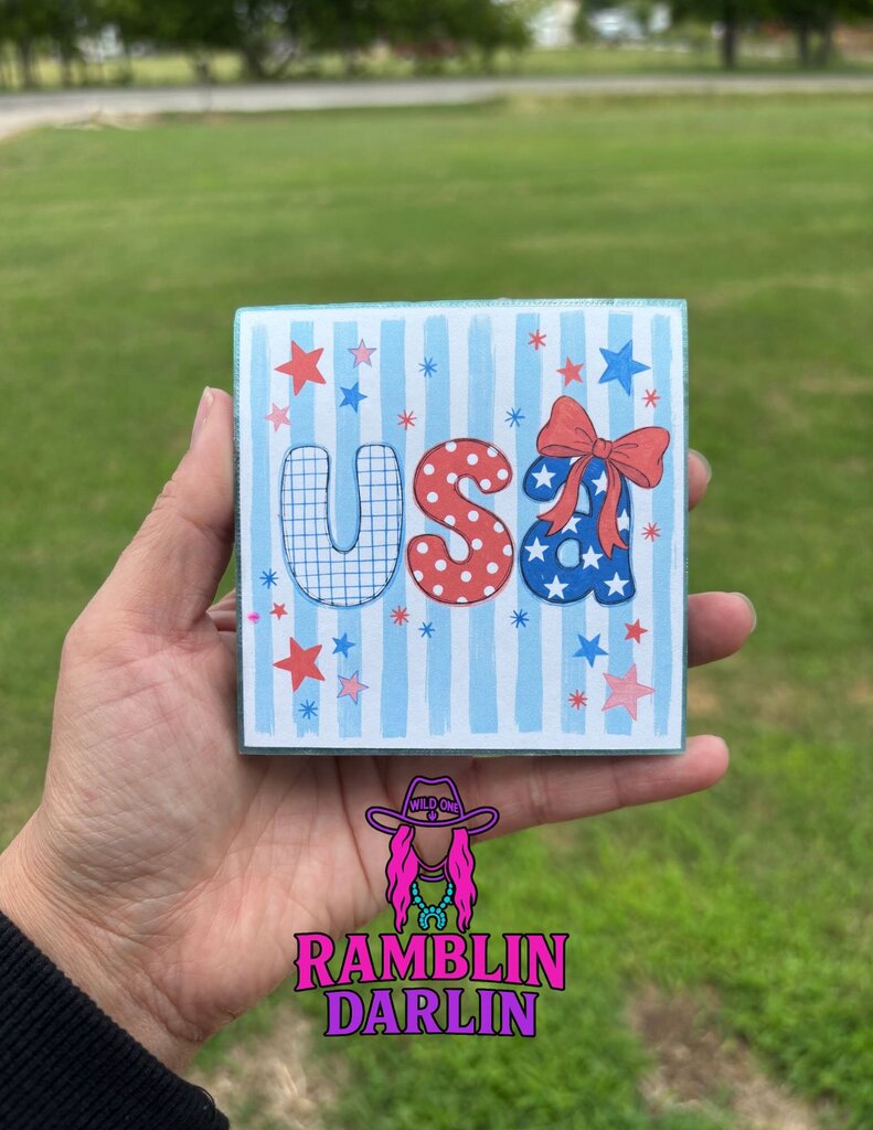 USA Square Freshie in Bum Bum Scent