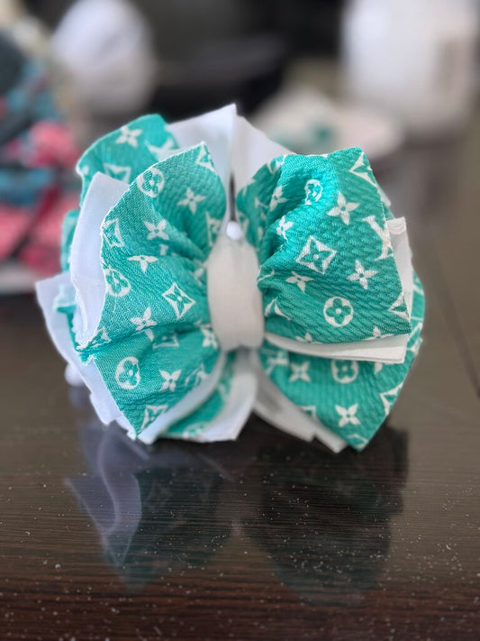 tuq n white lv shredded scuba headwrap nb