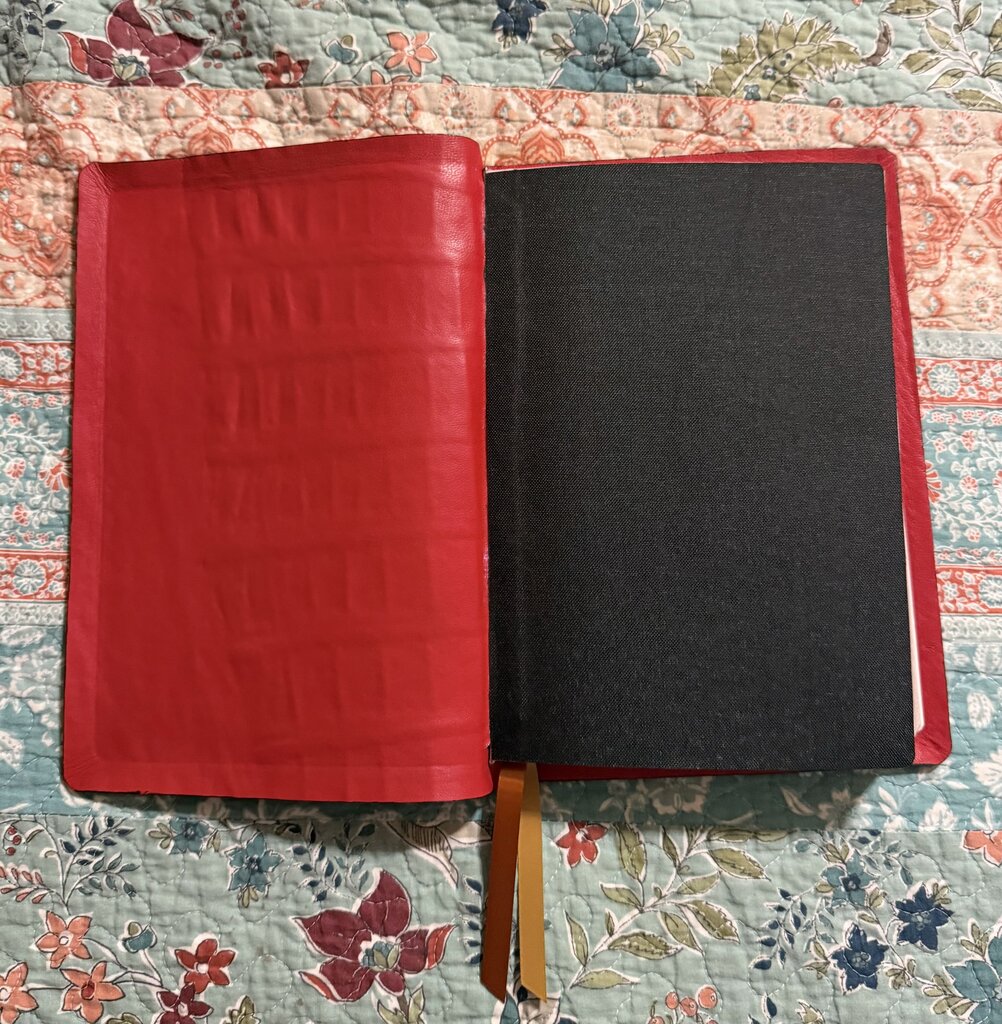 Crocodile/Shark leather Bible rebind Thomas Nelson Thinline KJV