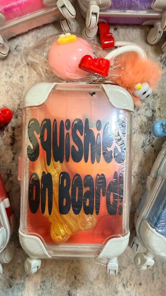 Luggage Squishy Gift Set - 2 Squishies and more included
