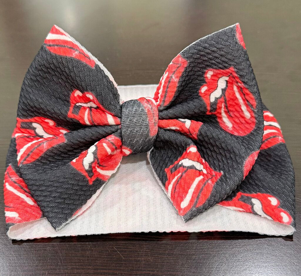 Red n black tongue headwrap