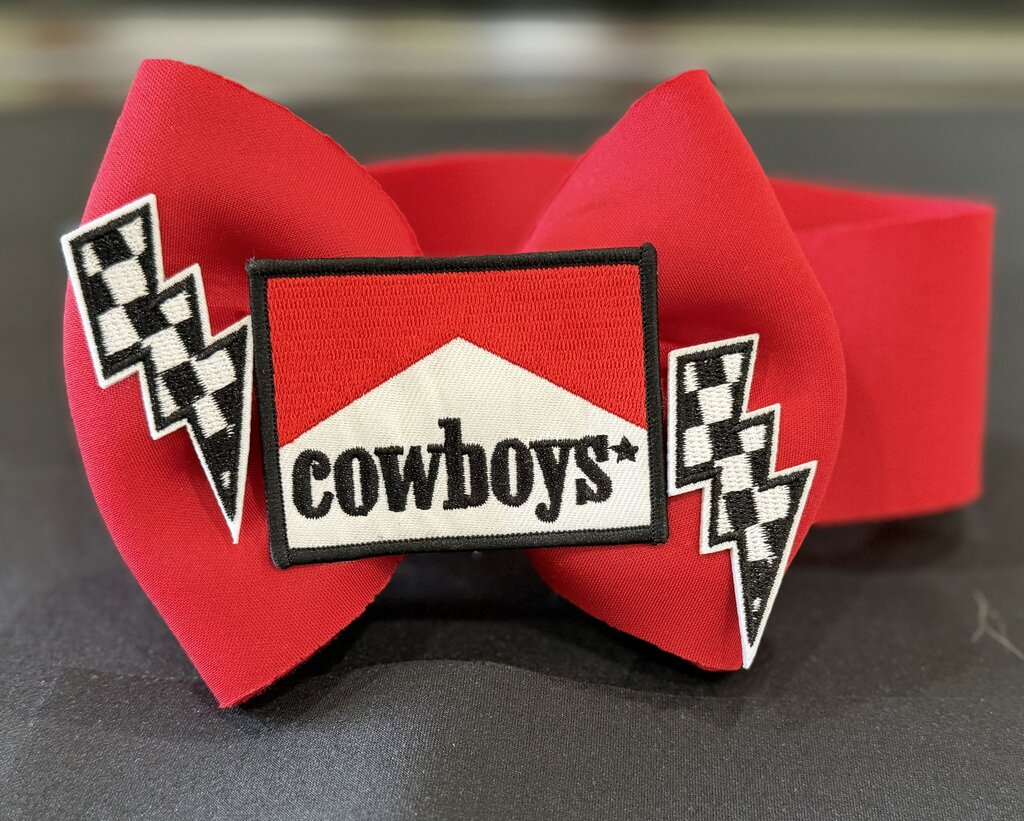Red head wrap cowboy and bolt patch