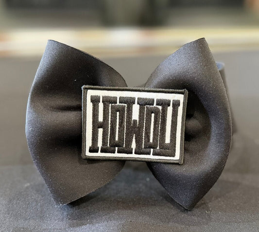 Black headwrap howdy patch