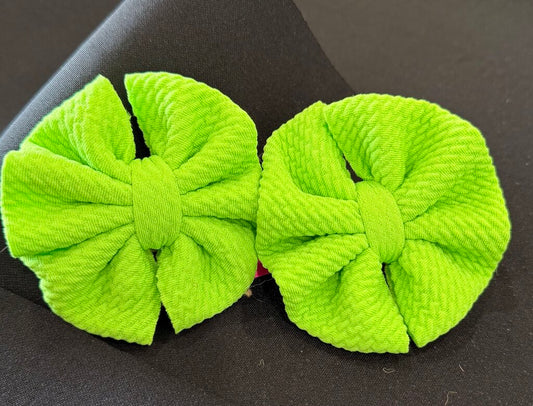 Lime green piggies