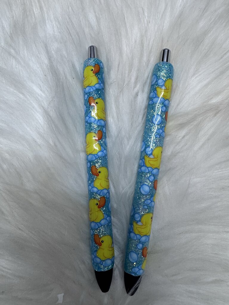 GEL PENS LIGHT BLUE RUBBER DUCKS