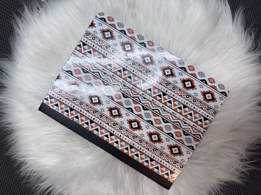 COMPOSITION NOTEBOOK VINYL WRAPPED ORANGE BLACK