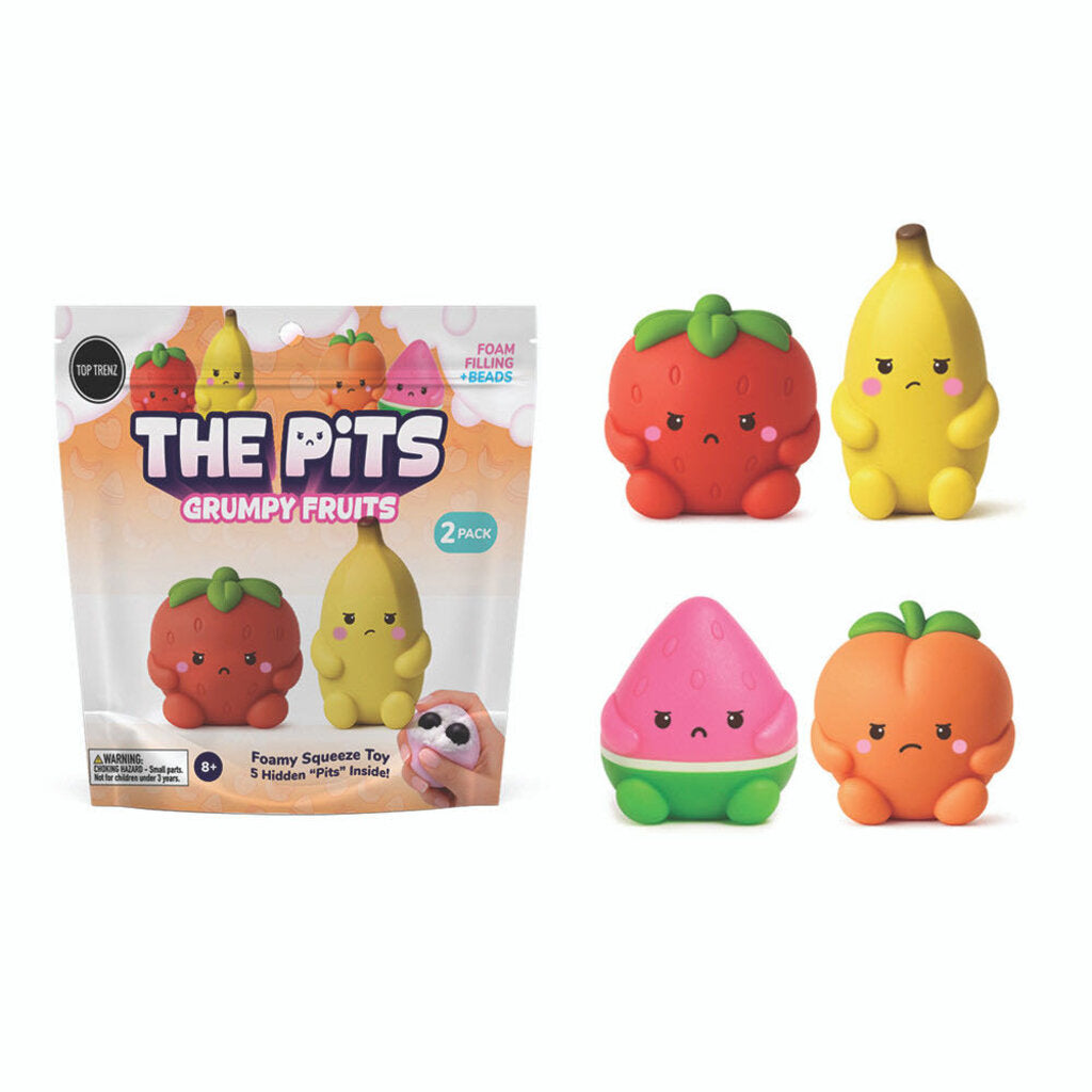 Top Trenz - The Pits -Grumpy Fruit Sensory Squishies