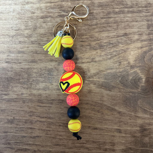 Pines Softball Keychain